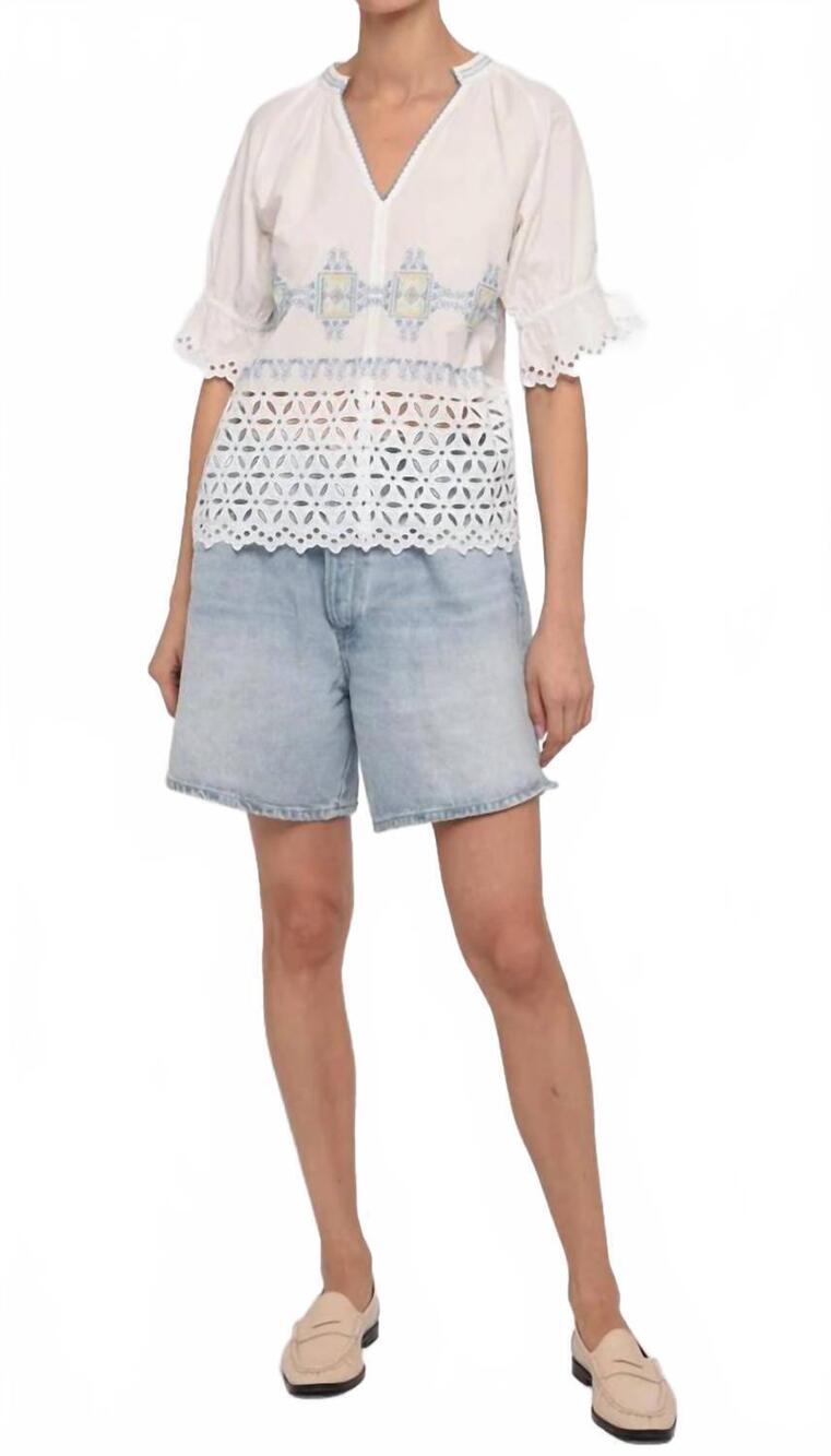 NEW LOVE THE LABEL poet top in lydian